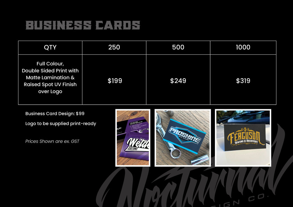 Business Card Printing & Design