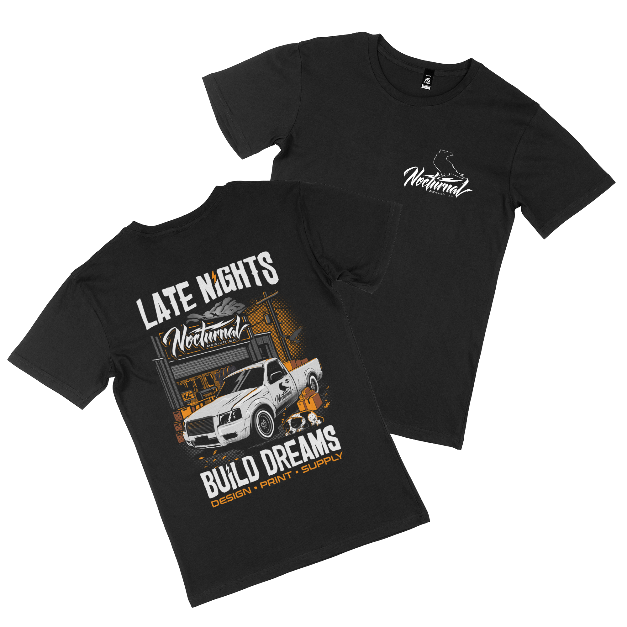 Late Nights Build Dreams - Tee