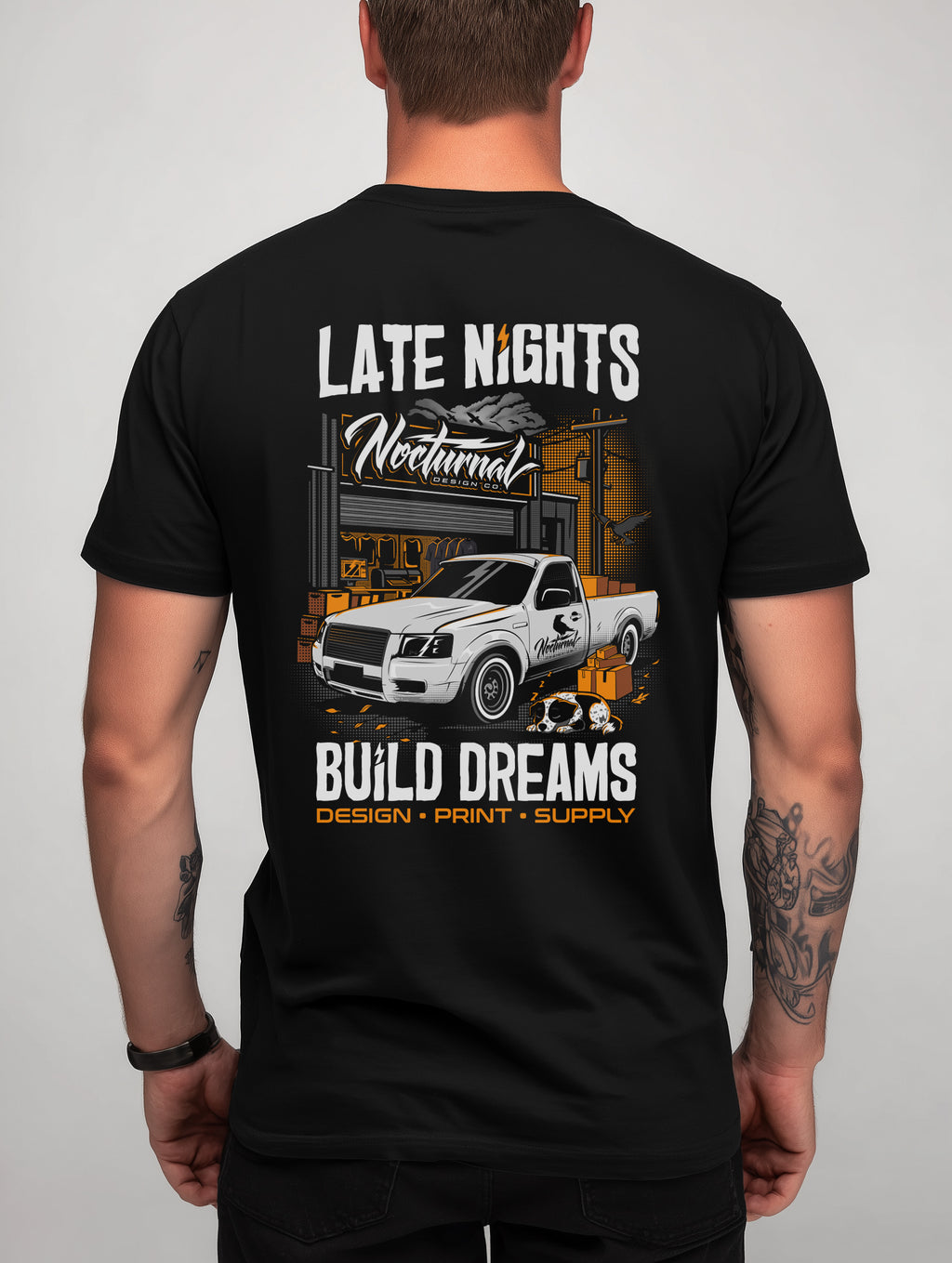 Late Nights Build Dreams - Tee